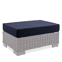 Modway Conway Sunbrella Outdoor Patio Wicker Rattan Ottoman