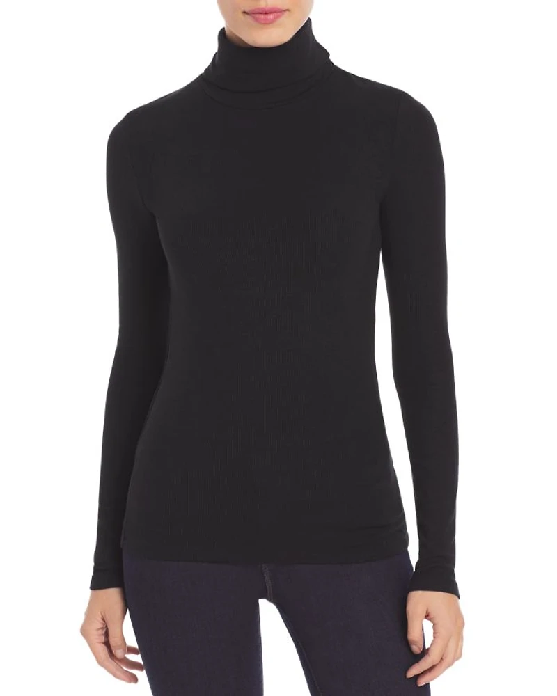 Ribbed Turtleneck Top