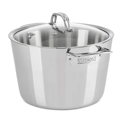 Contemporary 3 Ply 8.0 Quart Stock Pot with Lid