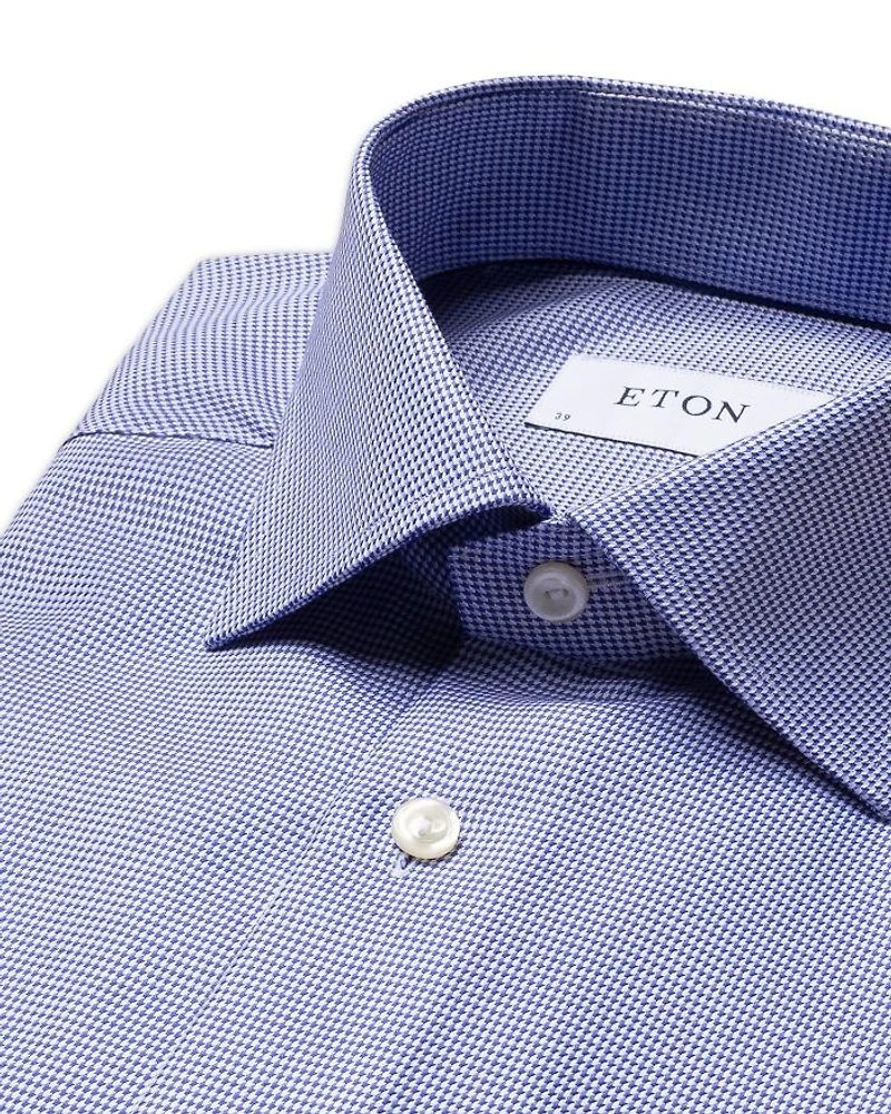 Slim Fit Houndstooth Dress Shirt