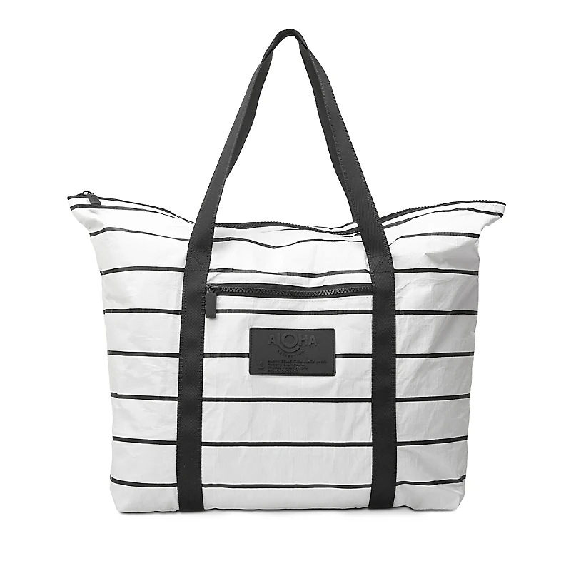 Aloha Collection Pinstripe Day Tripper Tote Bag