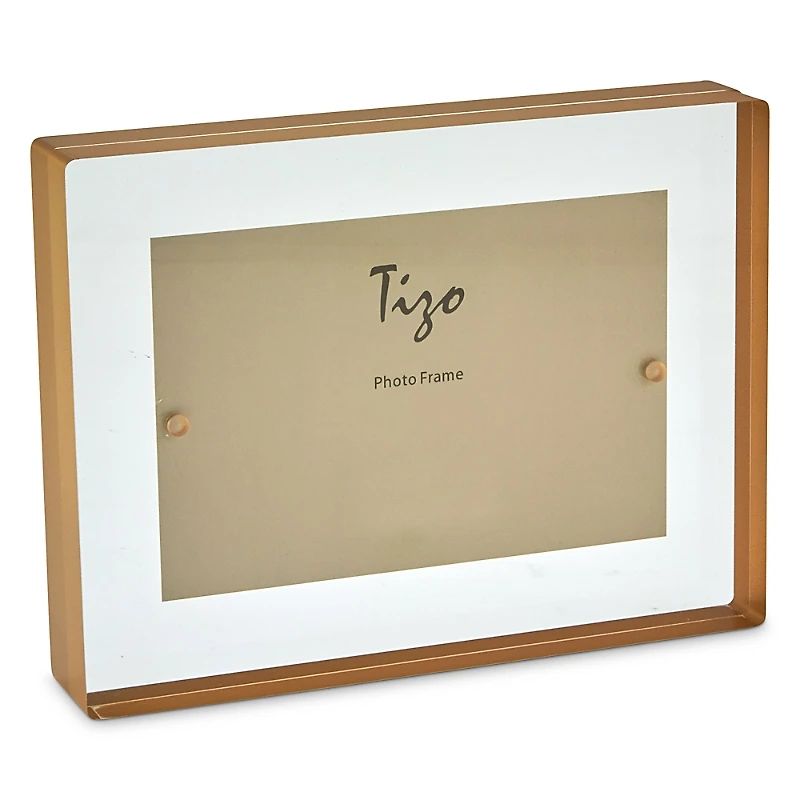Tizo Lucite Bordered 5 x 7 Picture Frame