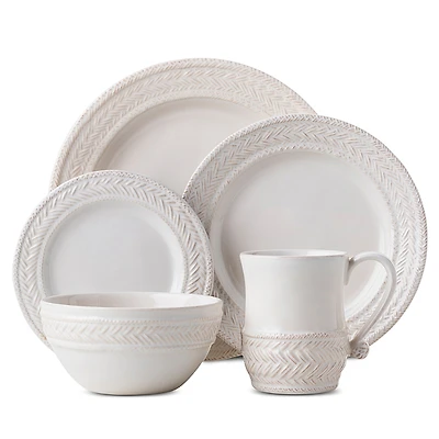 Juliska Le Panier Whitewash 5 Pc Place Setting