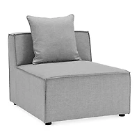 Modway Saybrook Outdoor Patio Upholstered Sectional Sofa Armless Chair