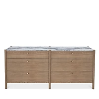 Huppe Jules White Oak 6 Drawer Dresser