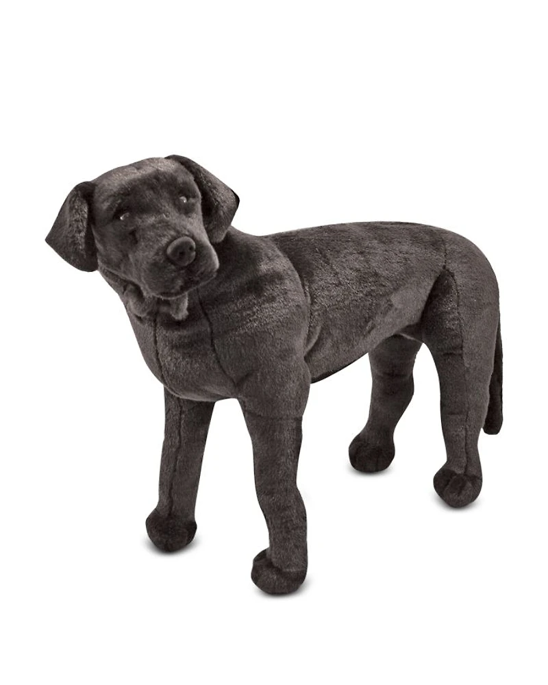 Giant Black Lab Lifelike Stuffed Animal Dog - Ages 3+