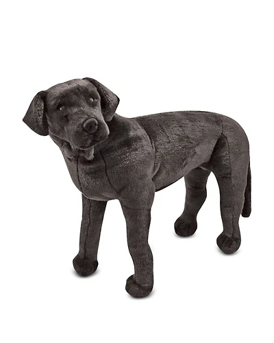 Giant Black Lab Lifelike Stuffed Animal Dog - Ages 3+