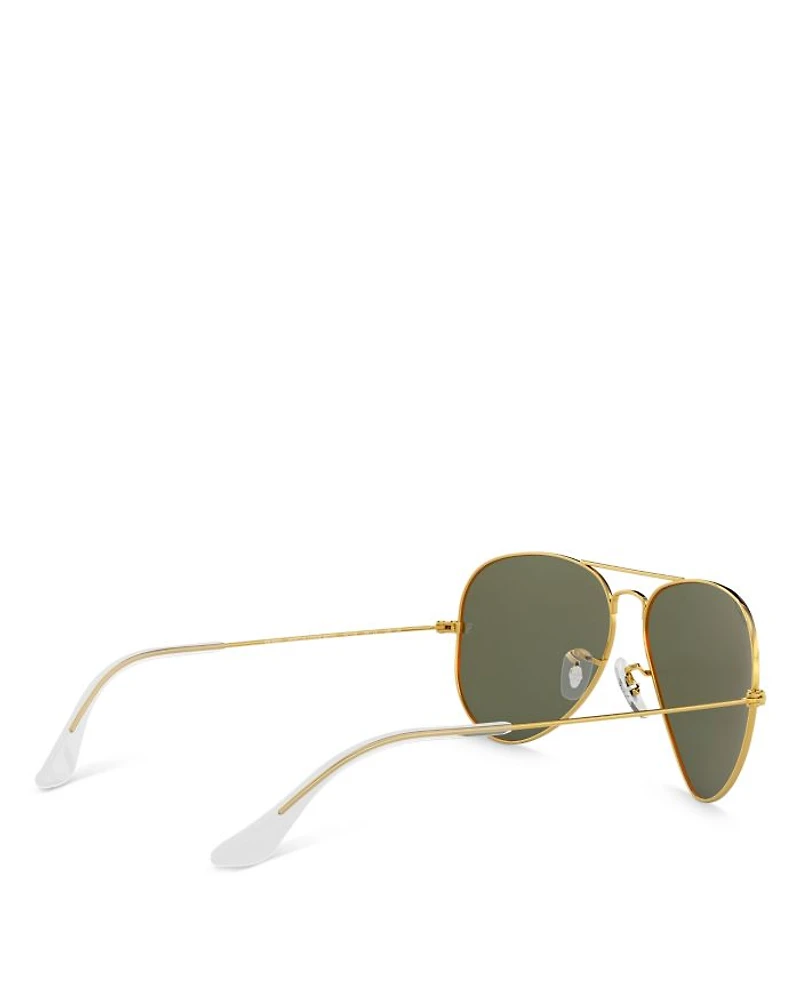 Unisex Polarized Brow Bar Aviator Sunglasses