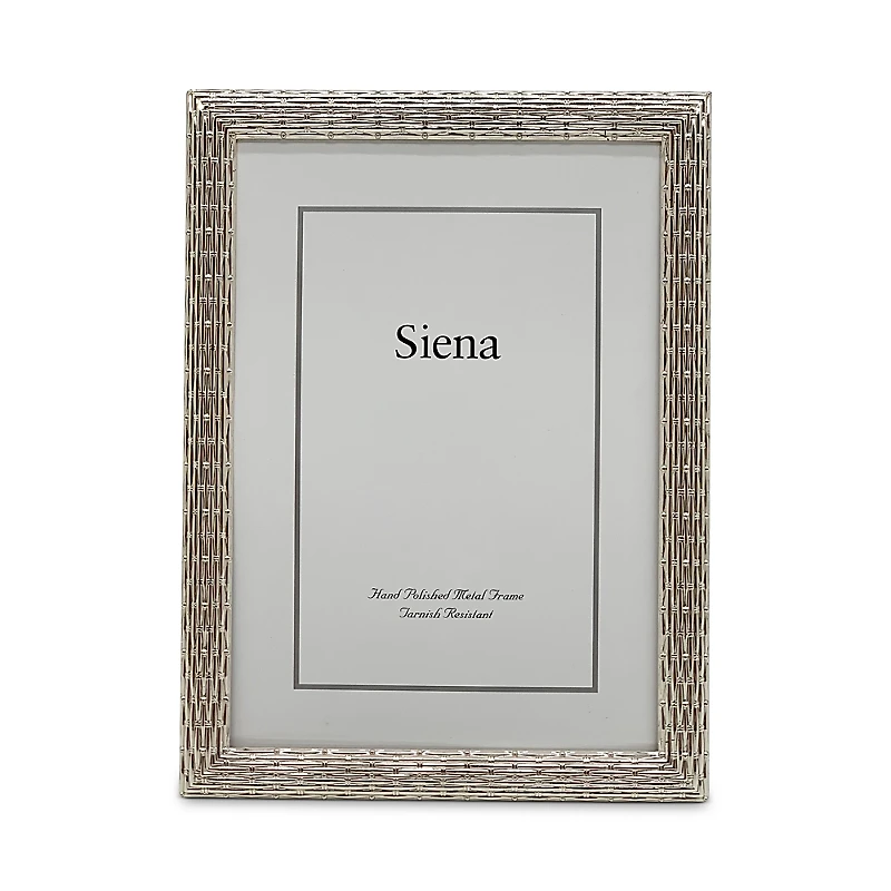 Siena Silver Weave 5 x 7 Picture Frame