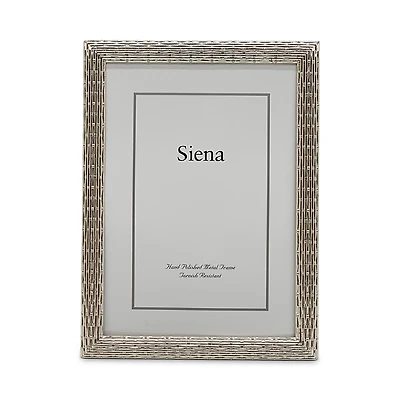 Siena Silver Weave 5 x 7 Picture Frame