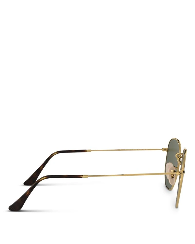 Icons Polarized Hexagonal Sunglasses, 51mm