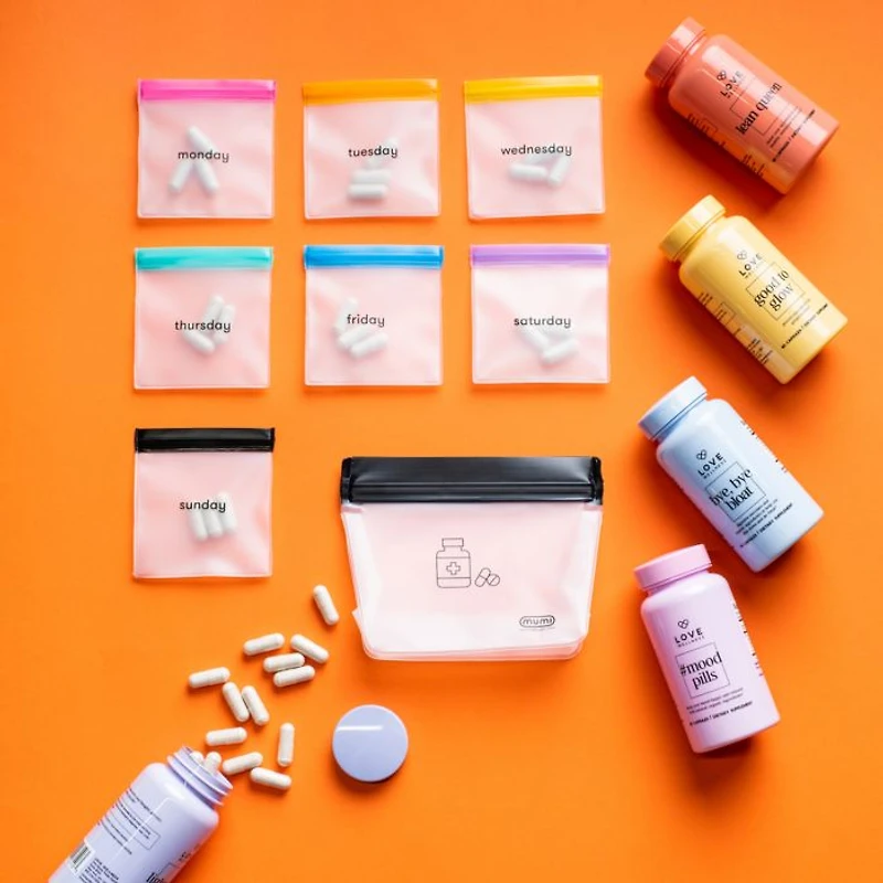 Pill Pouches, Set of 8