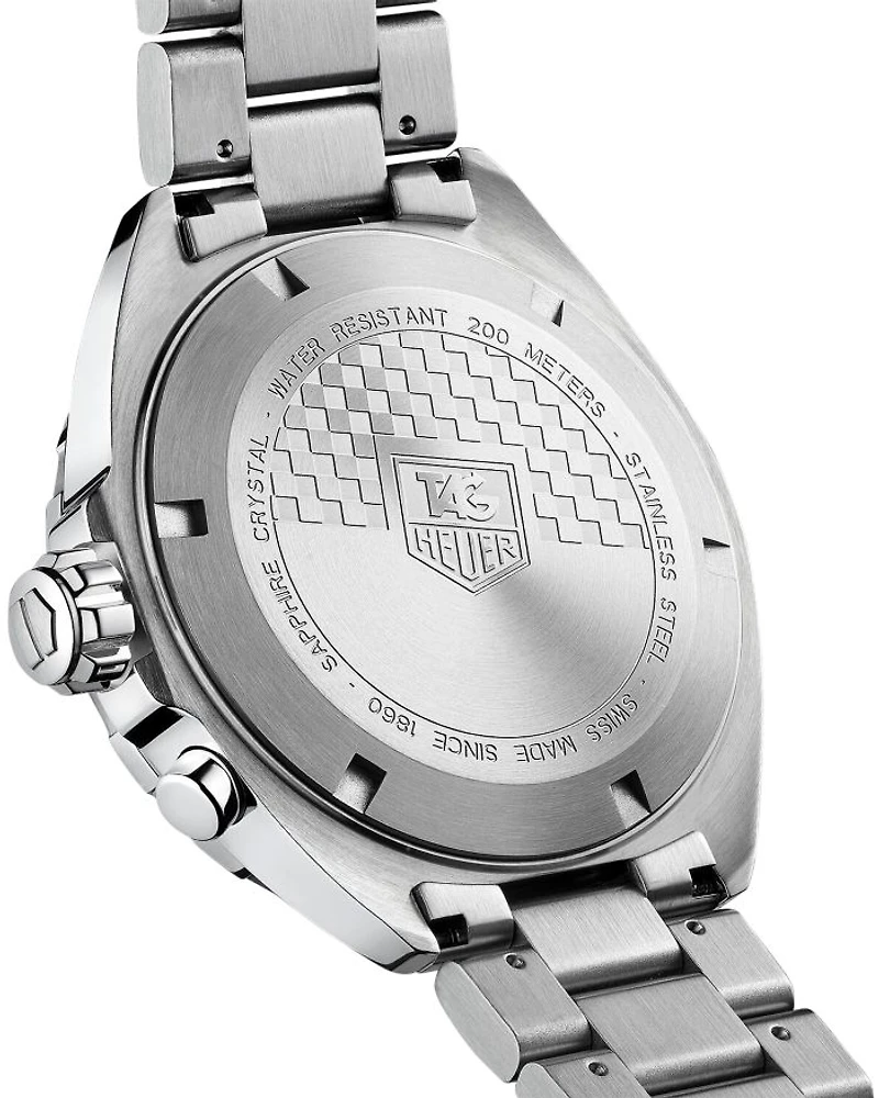 Formula 1 Quartz Men's Black Steel Alarm Watch, 41mm