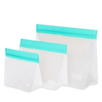 Reusable Zip Up Bags, Set of 3