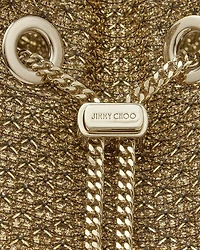 Bon Ring Handle Metallic Bucket Bag