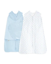 Halo Unisex SleepSack Organic Swaddle and Wearable Blanket Gift Set, 2 Piece