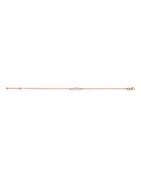 18K Rose Gold Link To Love Bar Bracelet