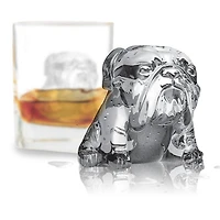 3D Novelty Ice Molds Bulldog, Set of 2