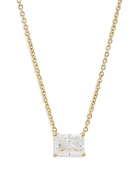 Nadri Modern Love Emerald Cut Pendant Necklace, 16-18