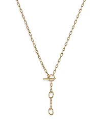 David Yurman 18K Yellow Gold Dy Madison Three Ring Chain Necklace