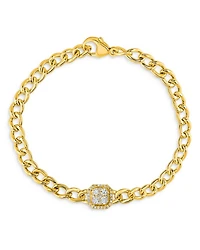 Diamond Link Bracelet in 14K Yellow Gold, 0.40 tcw