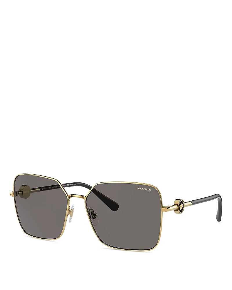 Versace Polarized Square Sunglasses, 59mm