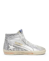 Golden Goose Deluxe Brand Women's Slide Glitter High Top Sneakers