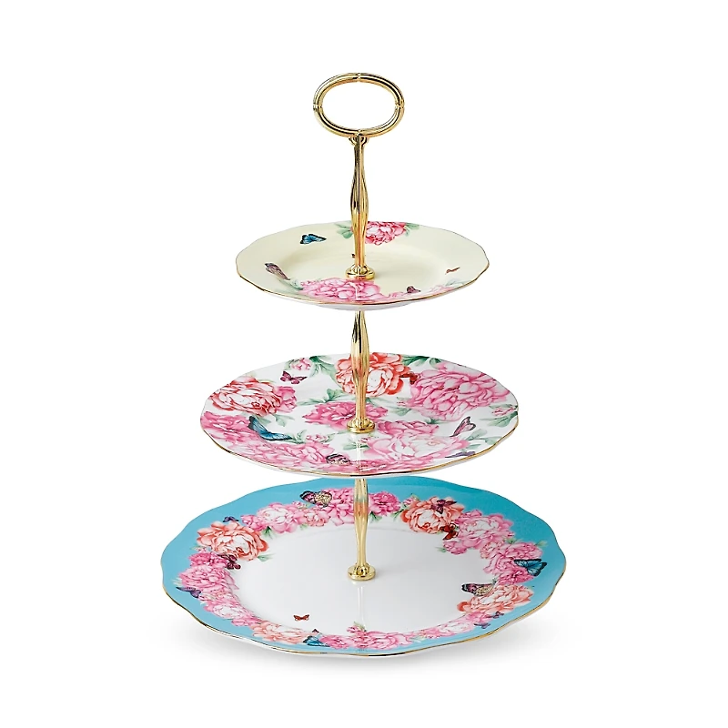 Royal Albert Miranda Kerr Mixed Patterns 3 Tier Cake Stand