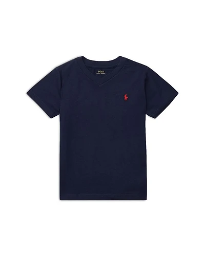 Boys' Cotton Embroidered Pony V Neck Tee - Little Kid, Big Kid