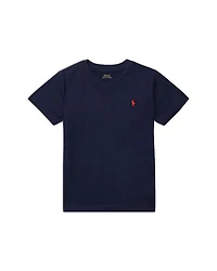 Boys' Cotton Embroidered Pony V Neck Tee - Little Kid, Big Kid