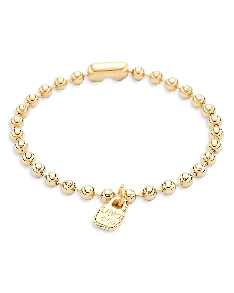 UNOde50 18K Gold-Plated Beaded Bracelet