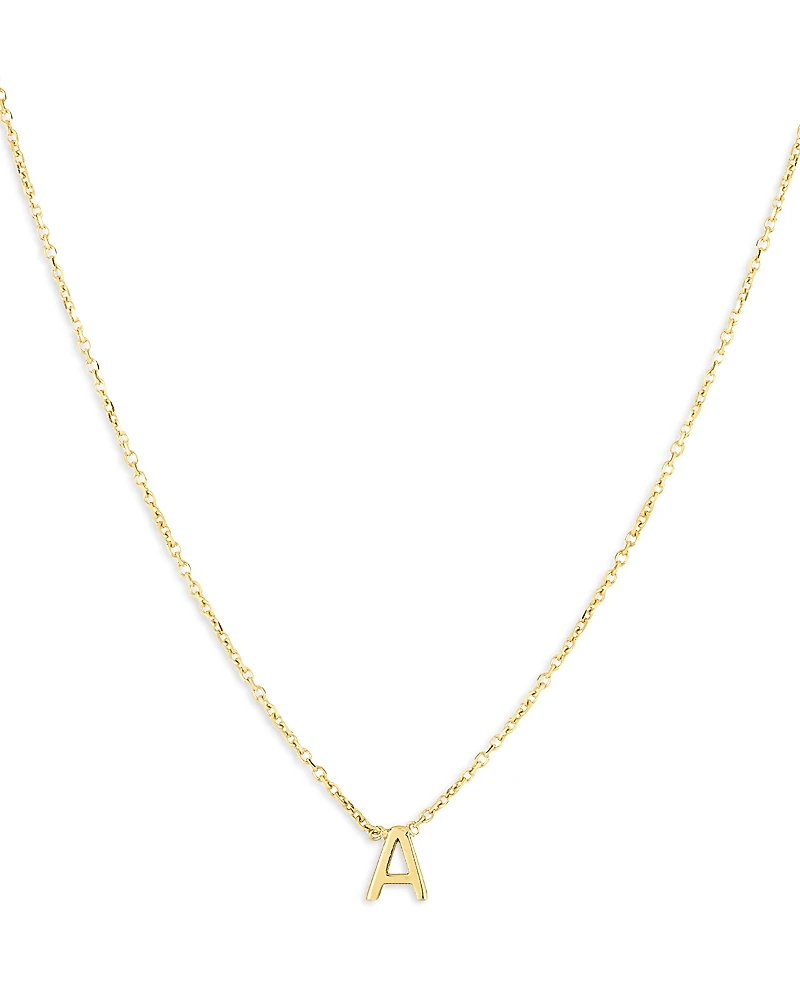 Moon & Meadow 14K Yellow Gold Initial Pendant Necklace