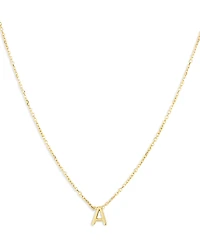 Moon & Meadow 14K Yellow Gold Initial Pendant Necklace