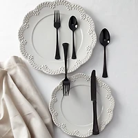 Portola 20-Piece Black Mirror Flatware Set