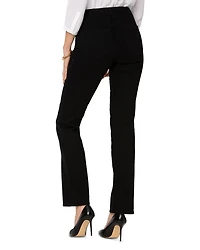 Petites Marilyn High Rise Straight Jeans Black