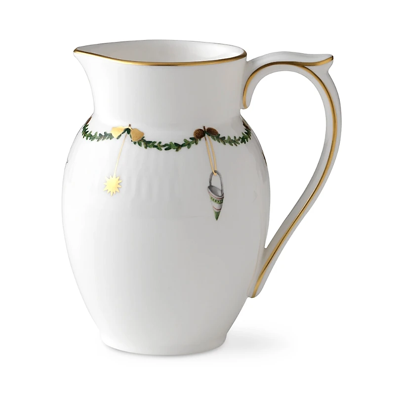 Royal Copenhagen Star Fluted Christmas Creamer