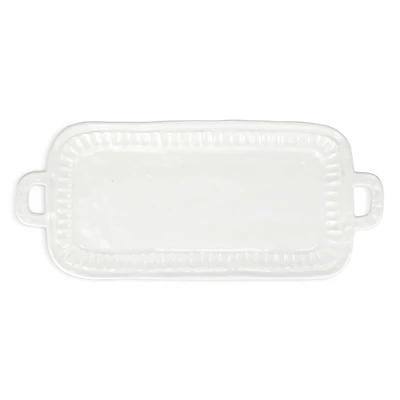 Vietri Pietra Serena Handled Rectangular Platter