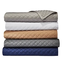 Hudson Park Double Diamond Coverlet, Twin