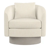 Bernhardt Camino Wood Base Swivel Chair