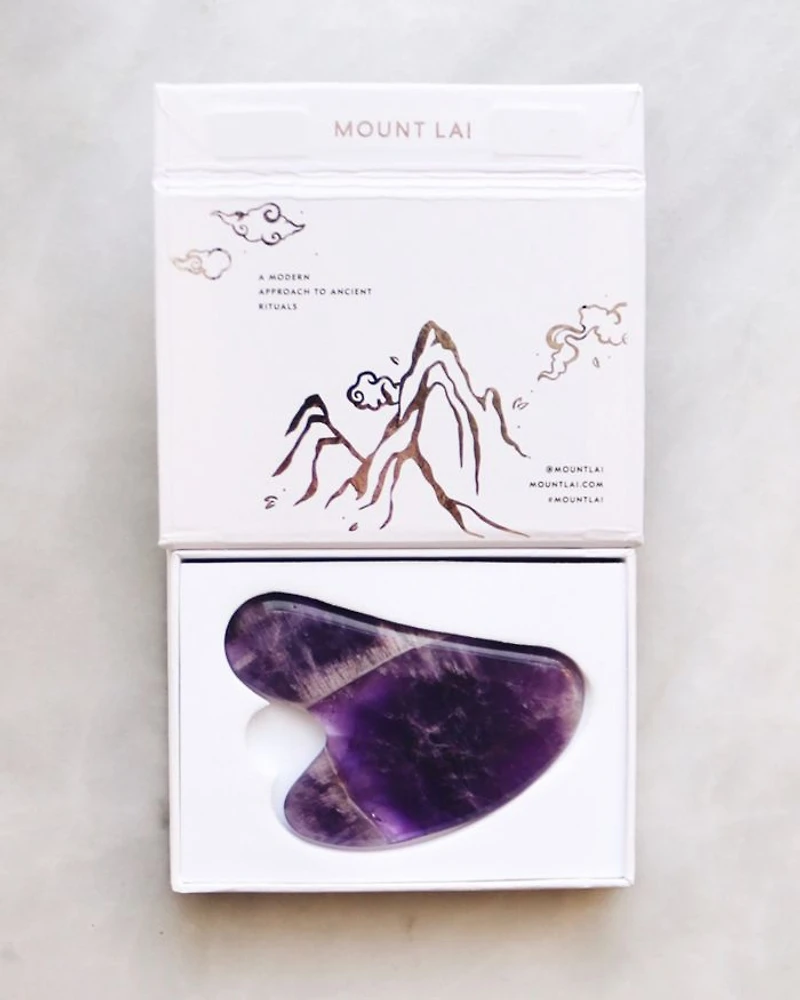 The Amethyst Gua Sha Facial Lifting Tool