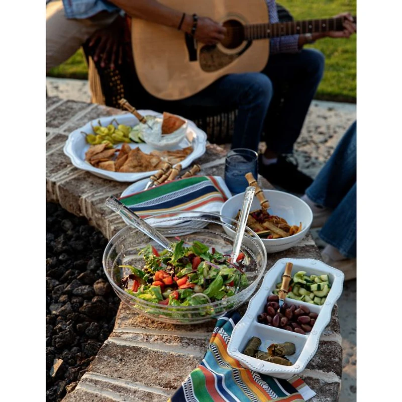 Berry & Thread Melamine Triple Section Server