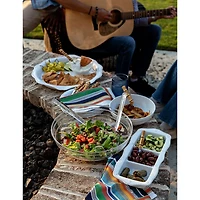 Berry & Thread Melamine Triple Section Server