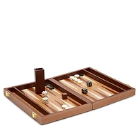 Pigeon & Poodle Grantham Leather Backgammon Set