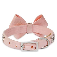 Glitzeratzi Nouveau Bow Dog Collar