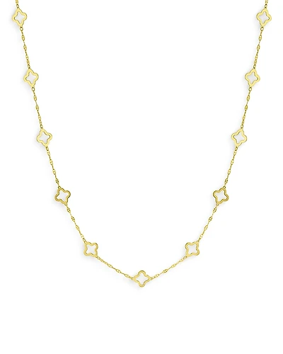 Bloomingdale's Fine Collection Quatrefoil Link Statement Necklace