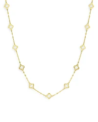 Bloomingdale's Fine Collection Quatrefoil Link Statement Necklace