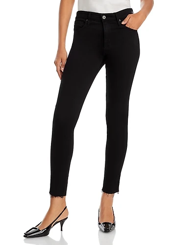 Ag Farrah High Rise Raw Hem Ankle Skinny Jeans