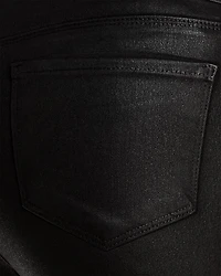 Selma High Rise Sleek Baby Bootcut Jeans Noir Coated