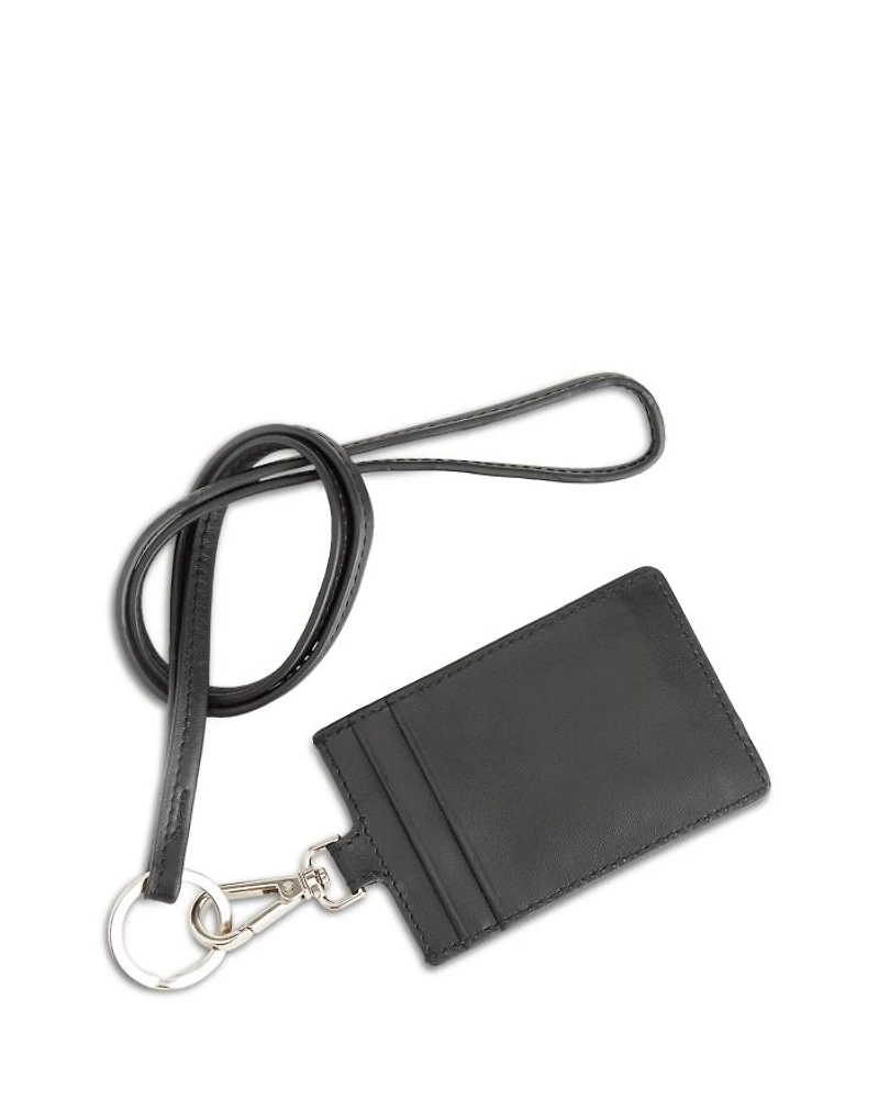 Leather Lanyard Card Case