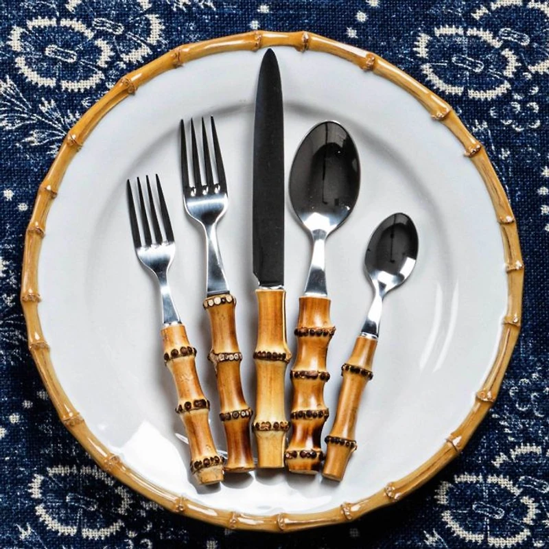 Juliska Natural Bamboo 5-Piece Place Setting